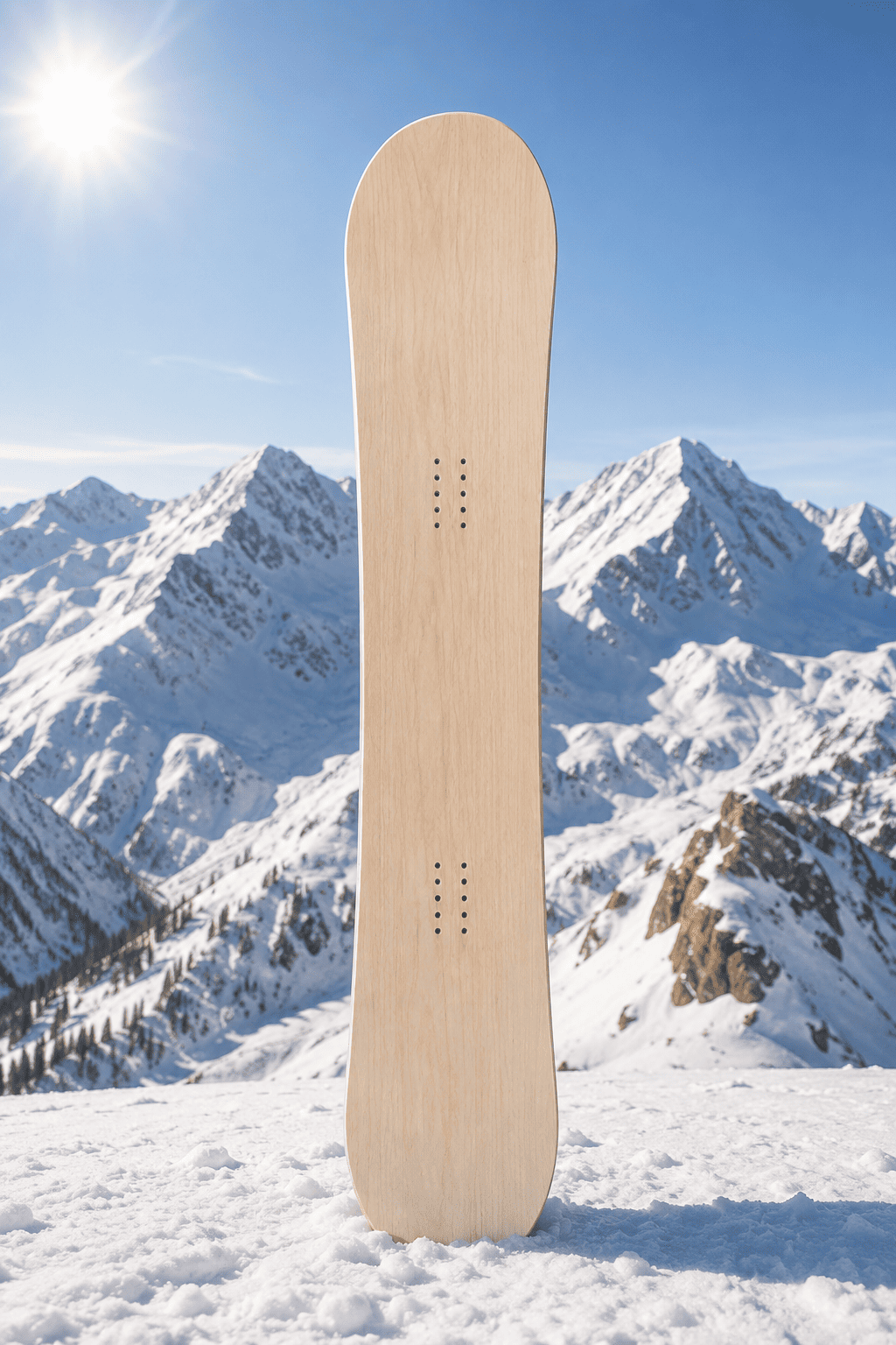 Núcleos de madera para tablas de snowboard